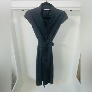 Calvin Klein Black Button-Down Dress